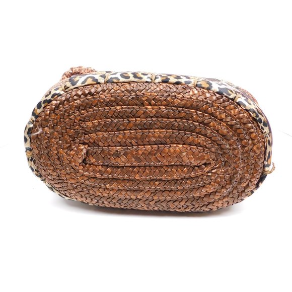 Cappelli Straworld purse straw tote satchel medium handbag purse (12124) - Picture 5 of 9